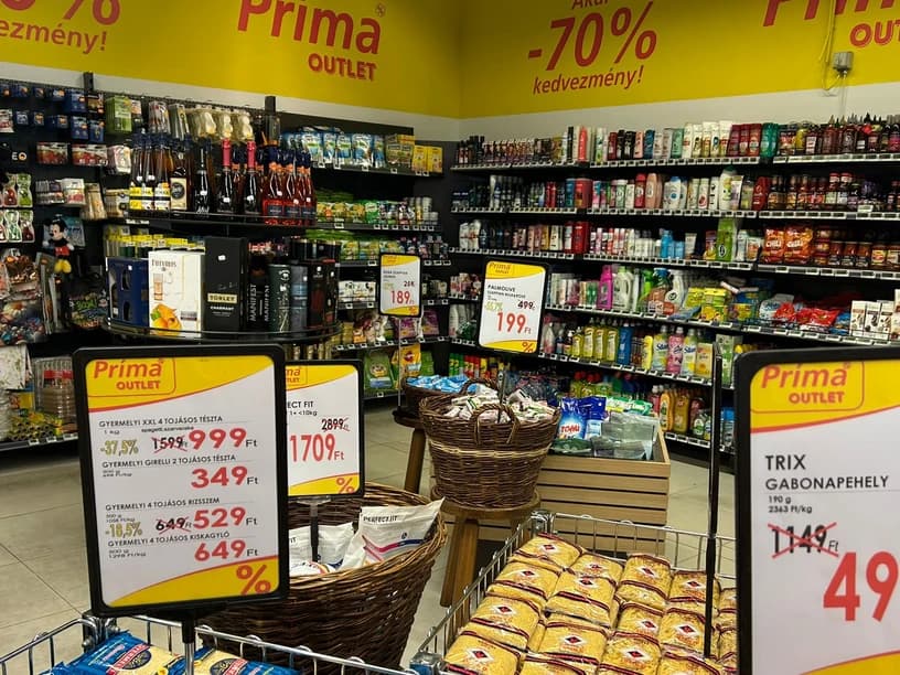 A PRÍMA élelmiszer-outletboltot nyitott – Friss áru és ismert márkák féláron vagy olcsóbban