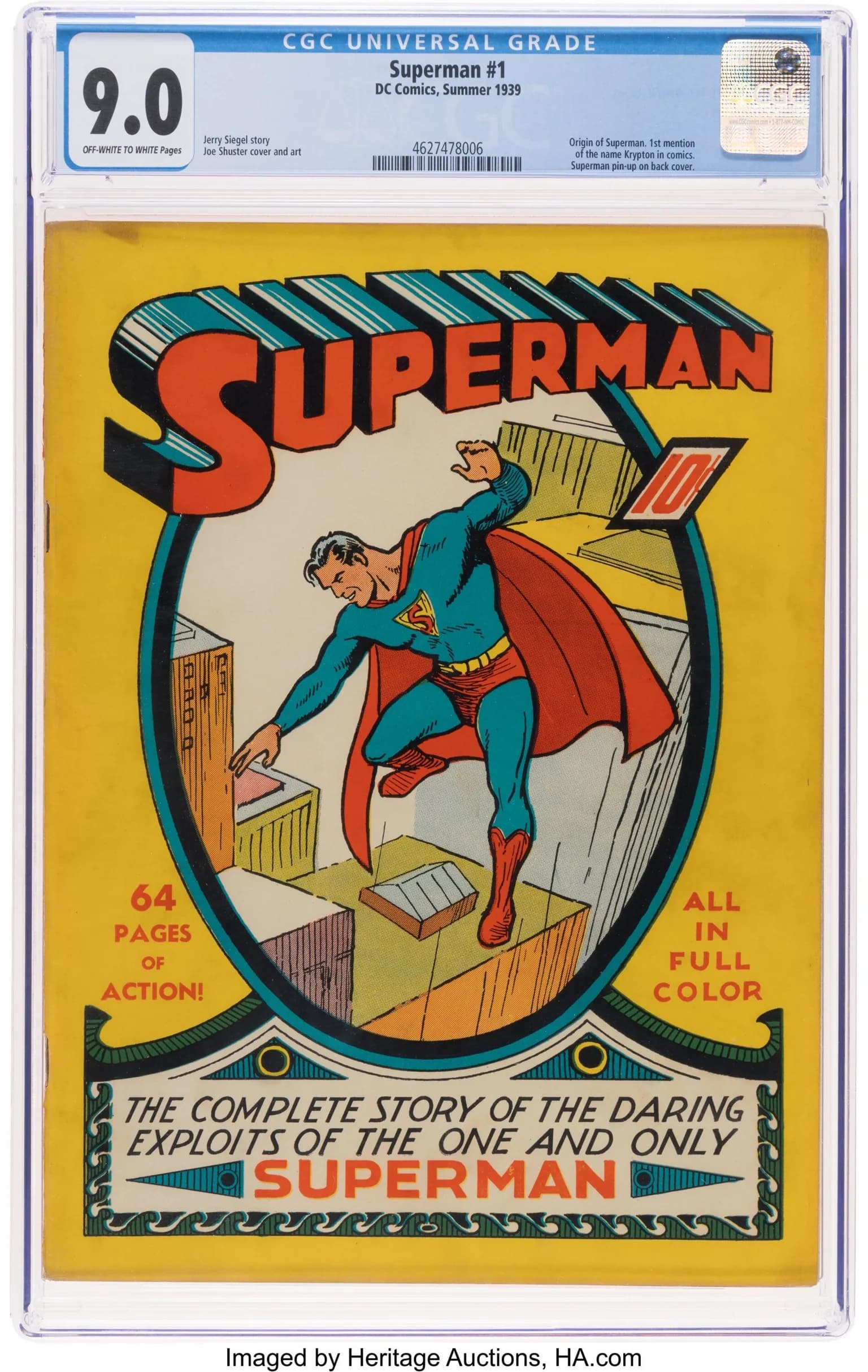 Történelmi árverés – Elképesztő áron, 3 milliárdért kelt el a Superman #1 képregény
